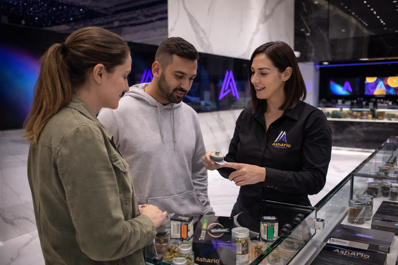 Elevating the Dispensary Experience: Ashario’s Knowledgeable Staff & Luxury Ambiance