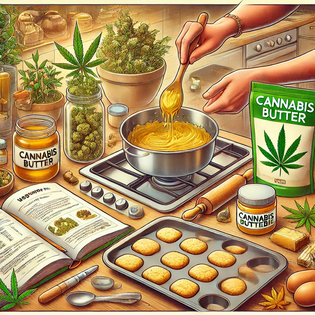 Tips and recipes for baking with cannabis for beginners, available at local cannabis dispensaries.