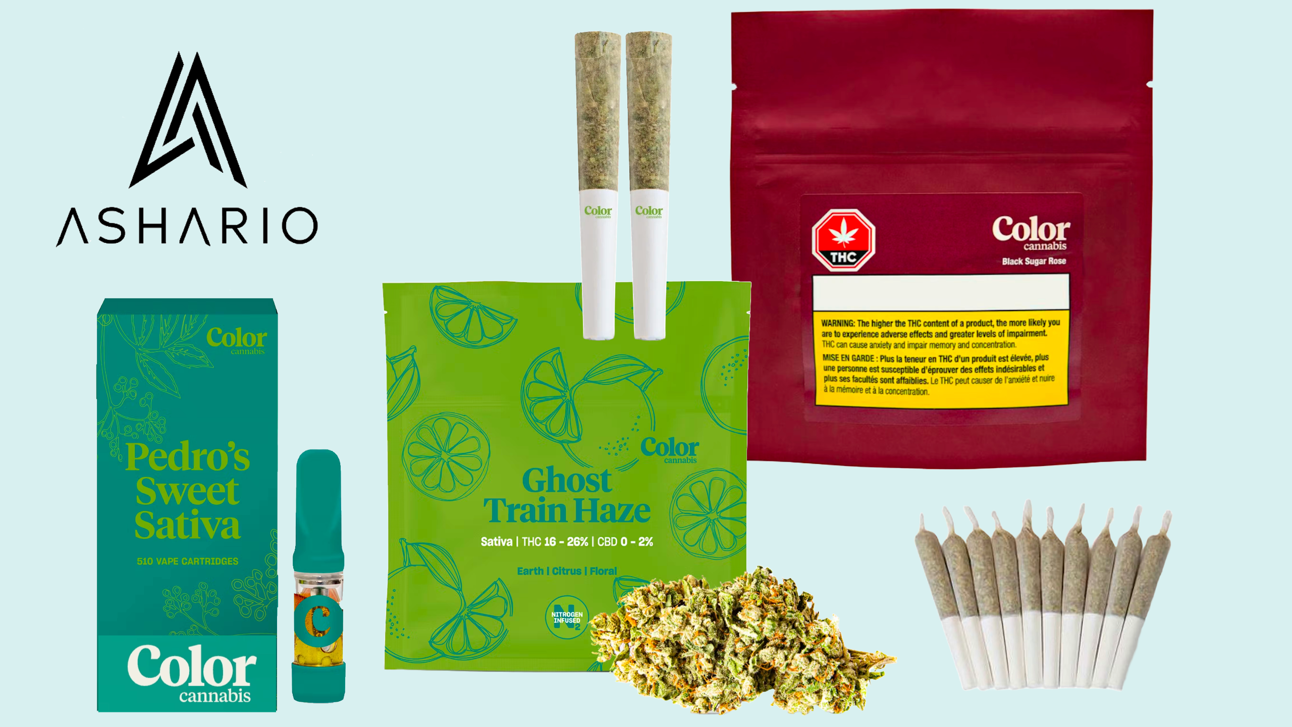 Experience the enchantment of Color Cannabis, a visionary brand showcased at Ashario Cannabis.