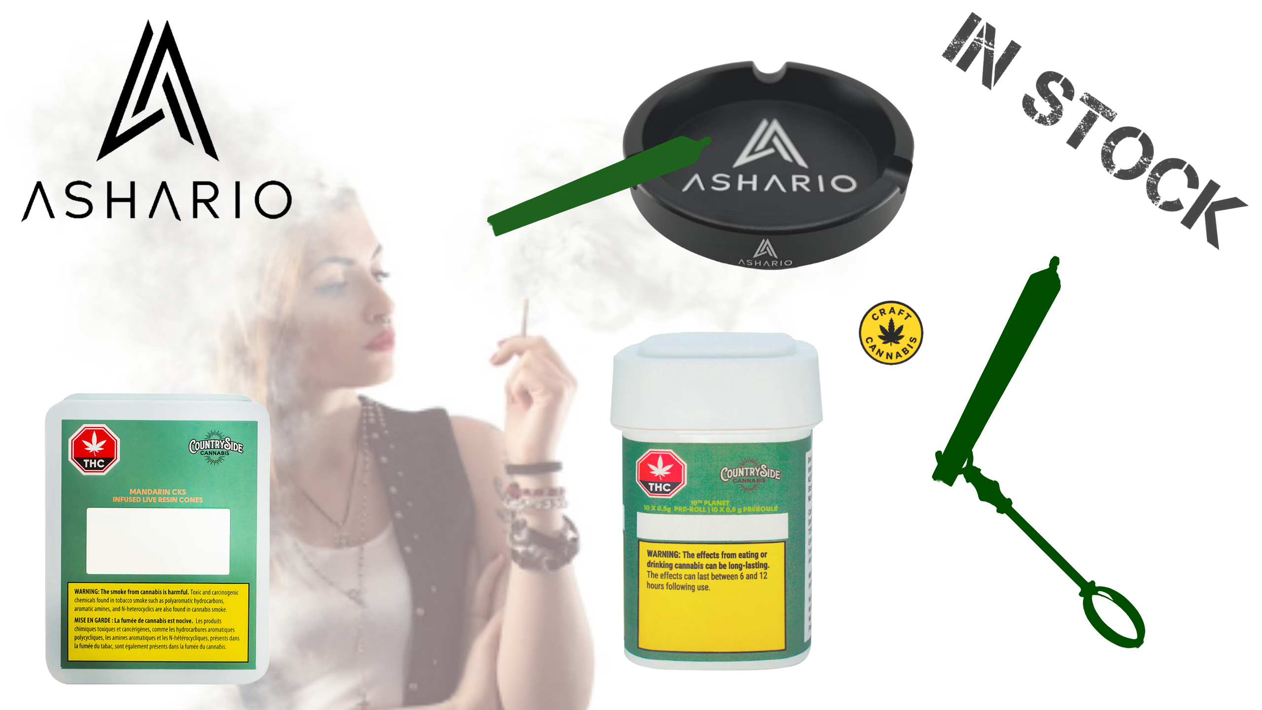 Indulge in the epitome of luxury with Countryside Cannabis, the distinguished brand showcased at Ashario Cannabis. 