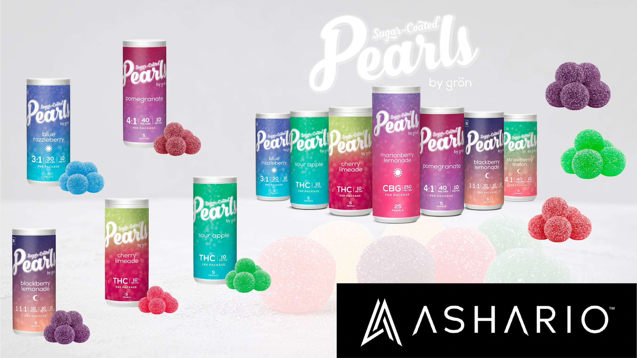 Satisfy your sweet cravings with Pearls Gummies, the delectable delight from Ashario Cannabis. Crafted with precision and passion, Pearls Gummies offer a burst of flavor in every bite, transporting you to a world of pure bliss.