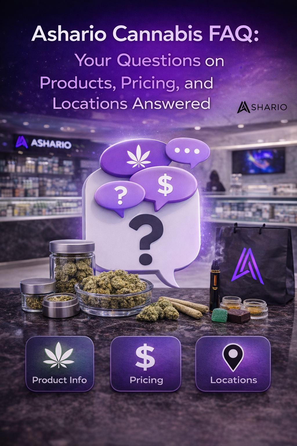 Ashario Cannabis FAQ: Your Questions on Products, Pricing, and Locations Answered