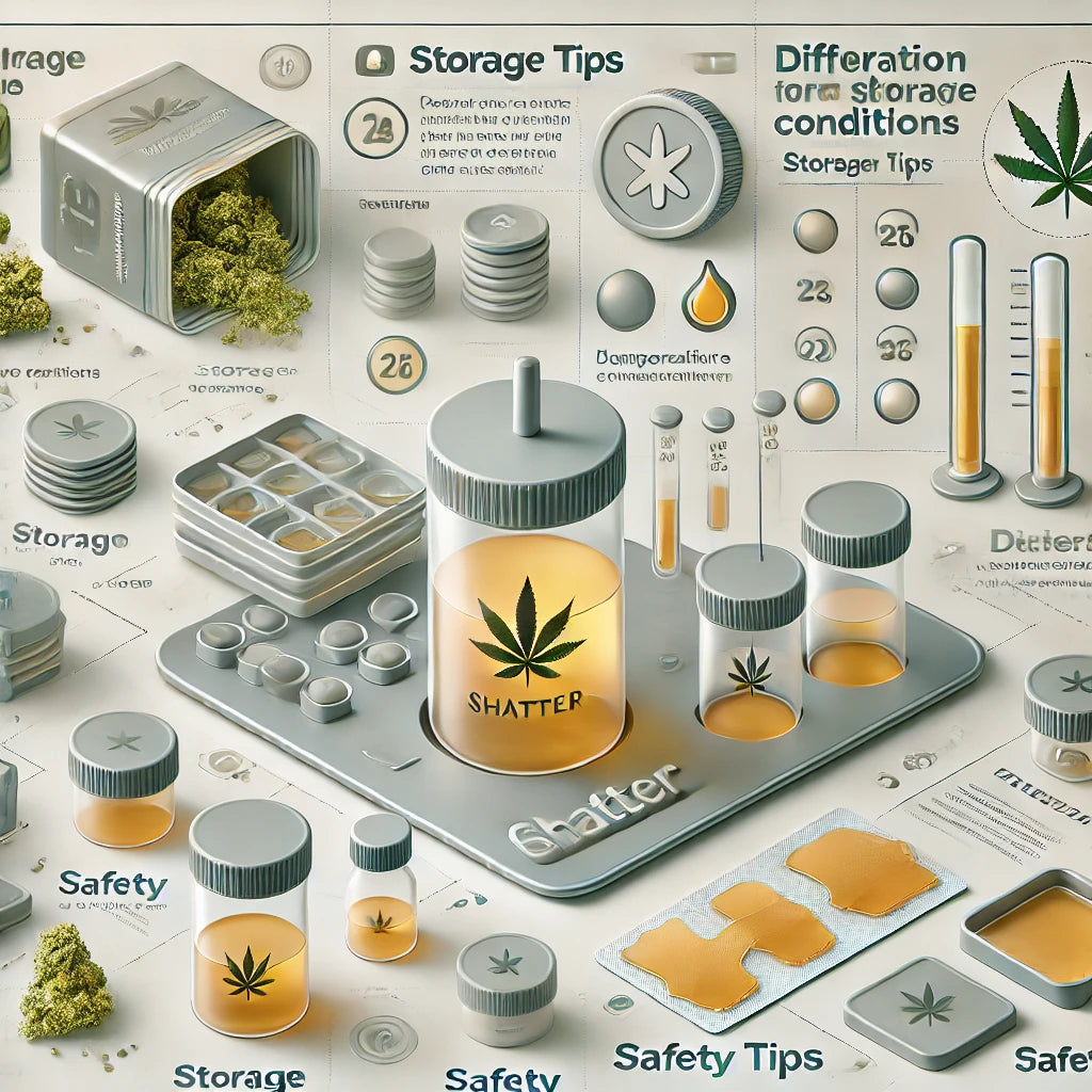 Guide to proper storage and handling of shatter, available at local dispensaries.