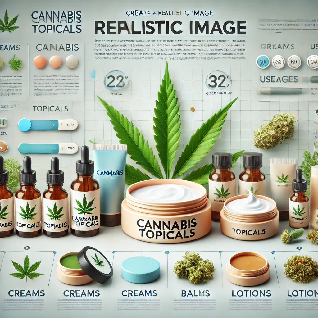 Various types of cannabis topicals and their uses, available at local cannabis dispensaries.