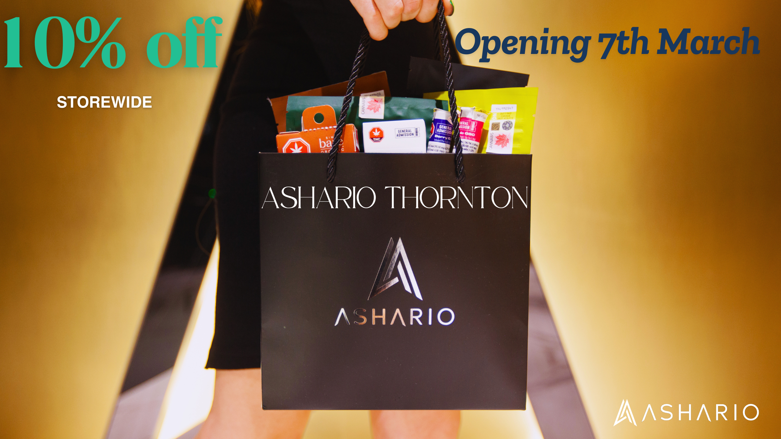 Ashario Thornton Grand Opening on March 7, 2025 - 10% Off Storewide!