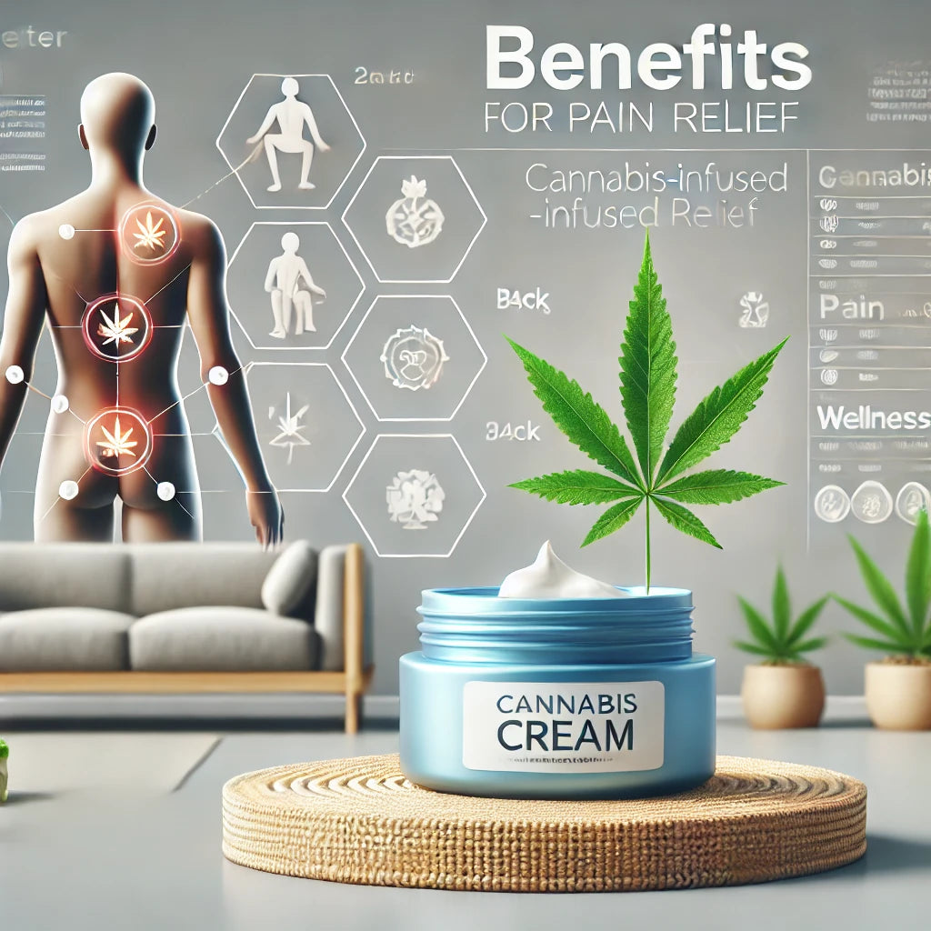 Benefits of using cannabis-infused creams for pain relief, available at local cannabis dispensaries.