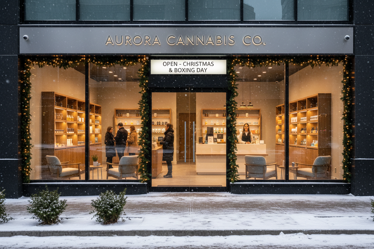 Open This Christmas & Boxing Day: Visit Ashario Cannabis in Finch West, Aurora, and Newmarket