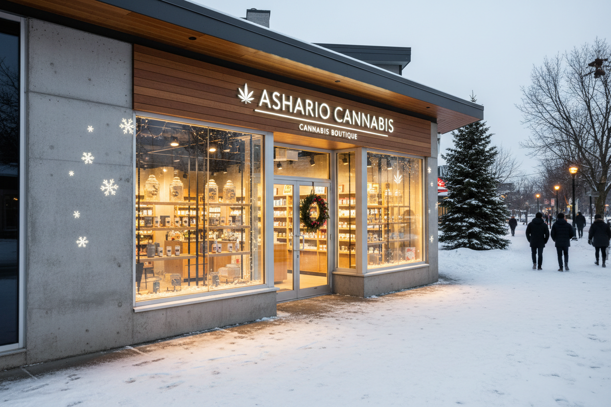 Your Local Ashario Cannabis Stores Open for the Holidays in Aurora, Thornton, and Barrie