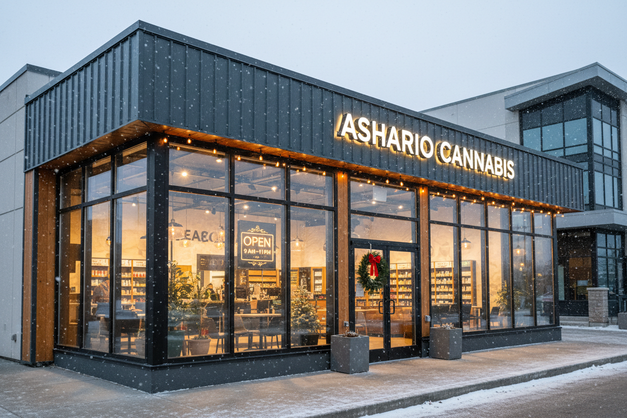 Open This Christmas & Boxing Day: Visit Ashario Cannabis in Finch West, Aurora, and Newmarket