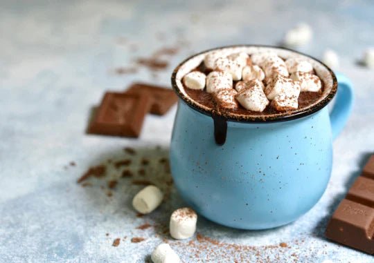 Indulge in the ultimate comfort drink with our infused hot chocolate, a cozy and decadent treat perfect for chilly evenings by the fire. 
