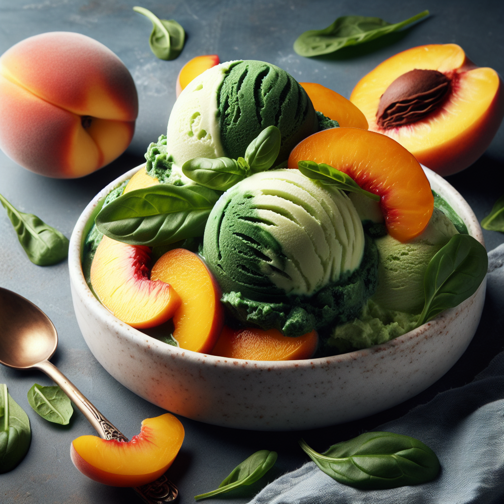 Spinach Peach Gelato: A Sweet Cannabis Treat