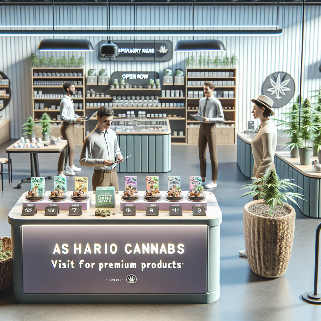 Dispensary Near Me Open Now: Visit Ashario Cannabis for Premium Products