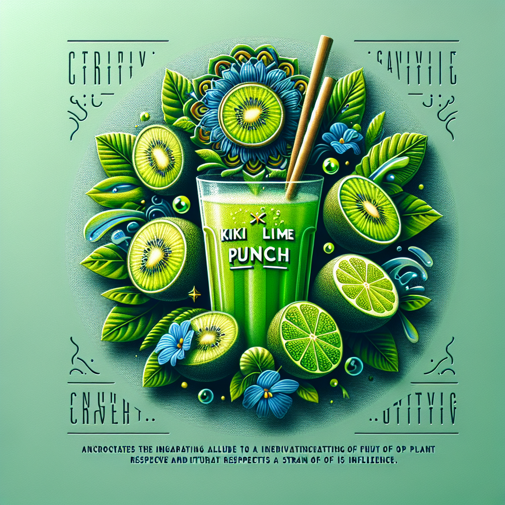 Kiwi Lime Punch: A Burst of Energy and Flavour
