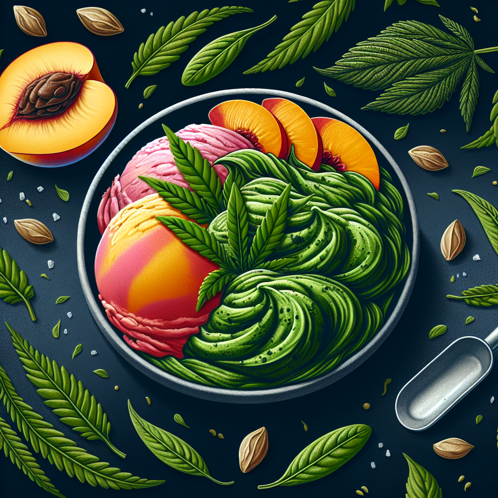Spinach Peach Gelato: A Fruity Cannabis Experience at Ashario