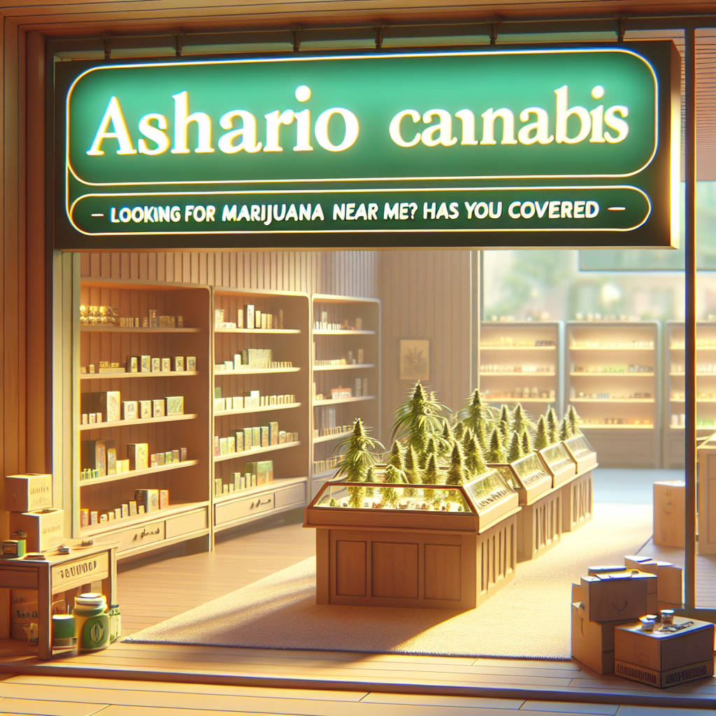 Looking for Marijuana Near Me? Ashario Cannabis Has You Covered
