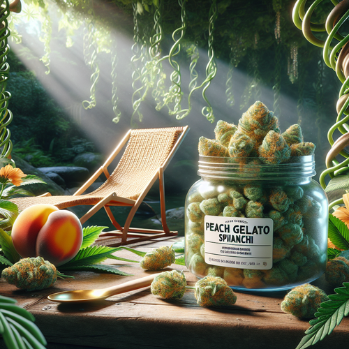 Discover Peach Gelato Spinach at Ashario Cannabis