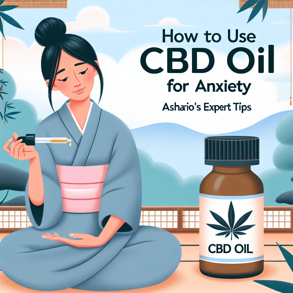 How to Use CBD Oil for Anxiety: Ashario’s
  Expert Tips