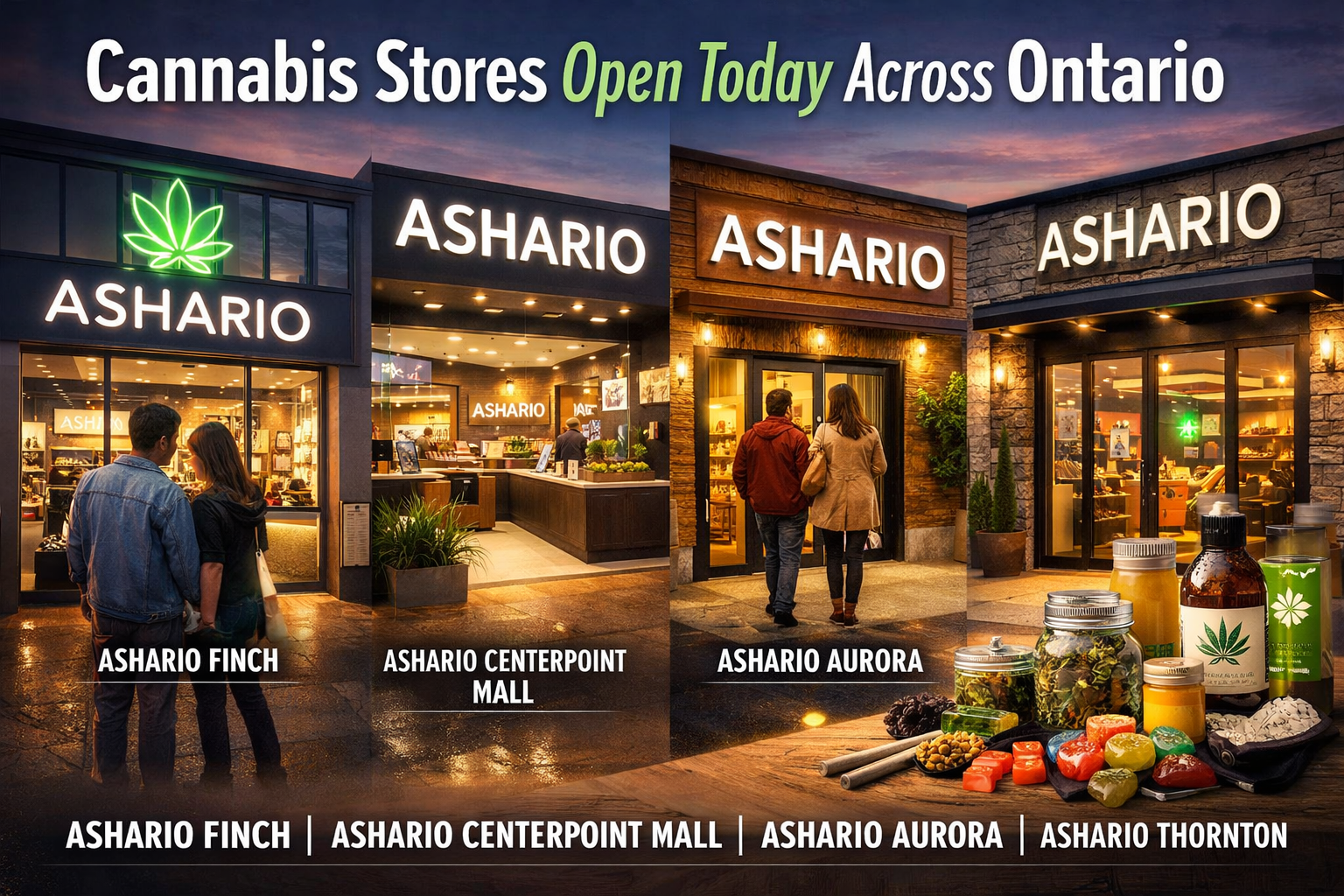 Cannabis Stores Open Today Across Ontario